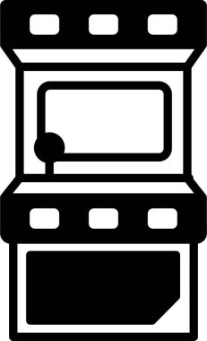   İzole edilmiş arka plana sahip Arcade Machine illüstrasyonu 