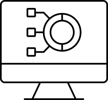 İzole edilmiş arkaplan ile Veri Modelleme illüstrasyonu 