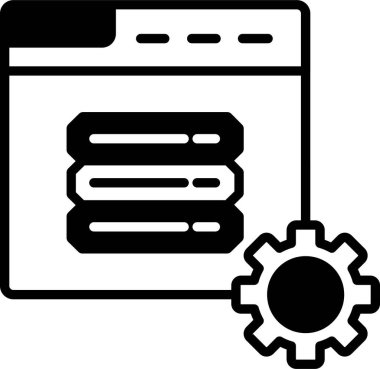 izole edilmiş arkaplan ile veri depolama illüstrasyonu 