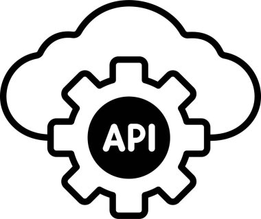 İzole edilmiş arkaplan ile Api illüstrasyonu 