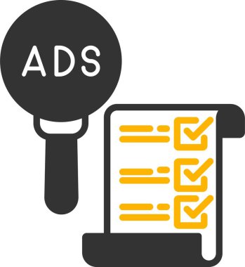 İzole edilmiş arkaplan ile reklam survy illüstrasyonu 