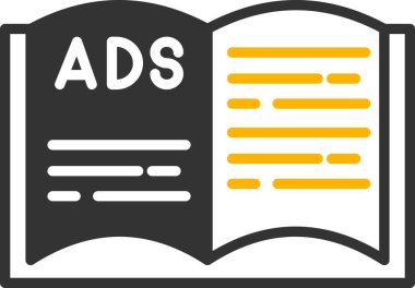 İzole edilmiş arkaplanı olan kitap pazarlama illüstrasyonu 