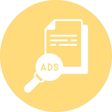 İzole edilmiş arkaplan ile reklam arama illüstrasyonu 