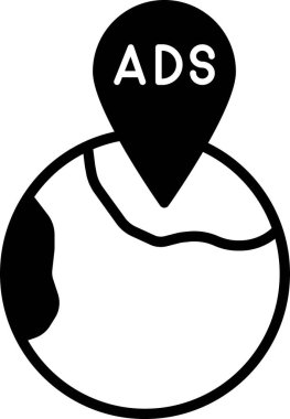 İzole edilmiş arkaplan ile reklam konumları 