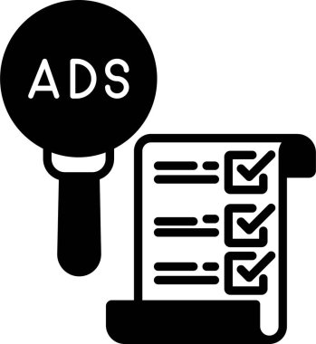 İzole edilmiş arkaplan ile reklam survy illüstrasyonu 