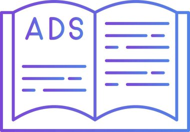 İzole edilmiş arkaplanı olan kitap pazarlama illüstrasyonu 