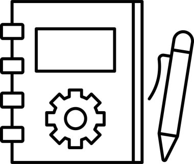 İzole edilmiş arkaplanı olan sınav / test kağıdı illüstrasyonu 