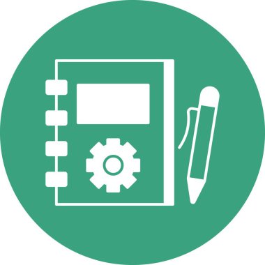 İzole edilmiş arkaplanı olan sınav / test kağıdı illüstrasyonu 