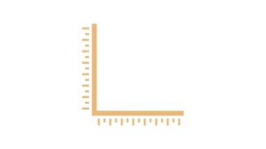 İstatistik çubuğu grafiği olan işadamı, ikon vektör çizimi