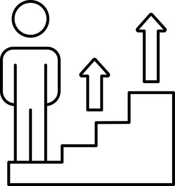 Tecrit edilmiş bir geçmişe sahip kariyer gelişimi çizimi 