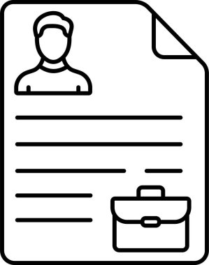 İzole edilmiş arkaplan ile başvuru illüstrasyonu 