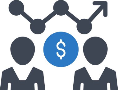 İzole edilmiş arkaplan ile proje yönetimi illüstrasyonu