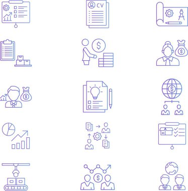 İzole edilmiş arkaplana sahip Şirket Yapısı illüstrasyonu