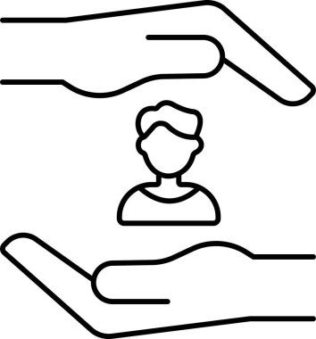 İzole edilmiş geçmişe sahip insan hakları illüstrasyonu