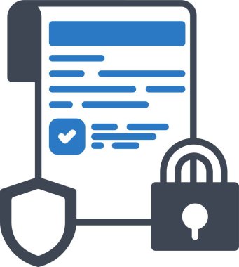 İzole edilmiş arkaplan ile gizlilik illüstrasyonu