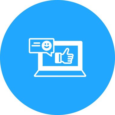 İzole edilmiş arkaplan ile geri bildirim illüstrasyonu