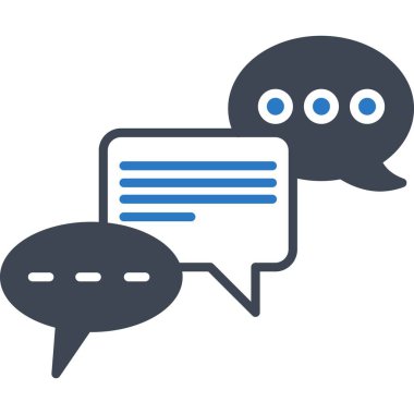 İzole edilmiş arkaplan ile İş Sohbeti illüstrasyonu