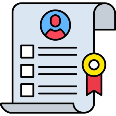 İzole edilmiş arkaplanı olan sözleşmeli illüstrasyon