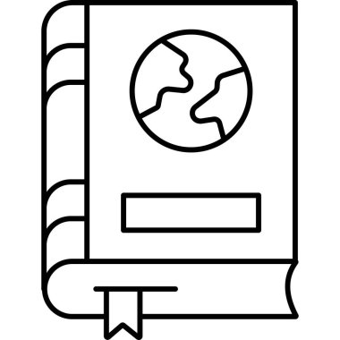 İzole edilmiş arkaplanı olan ansiklopedi illüstrasyonu