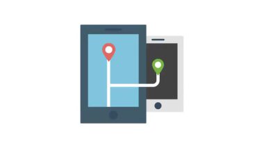 gps navigasyon simgesi vektör çizimi