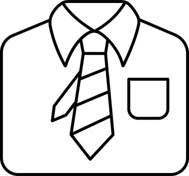  İzole edilmiş arkaplanı olan gömlek çizimi