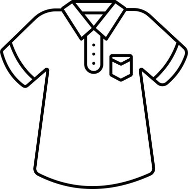 İzole edilmiş arkaplanı olan gömlek çizimi