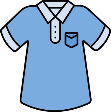 İzole edilmiş arkaplanı olan gömlek çizimi