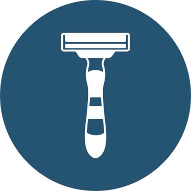 İzole edilmiş arkaplan ile Ustura illüstrasyonu