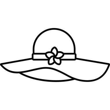  Sahil Şapkası çizimi izole edilmiş arka plan