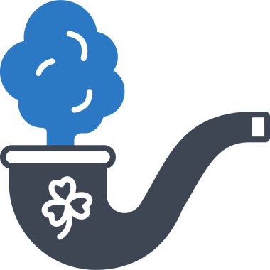 İzole edilmiş arka planda sigara Kavalı illüstrasyonu