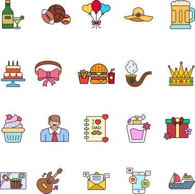 Ayrı bir geçmişe sahip Babalar Günü illüstrasyonu