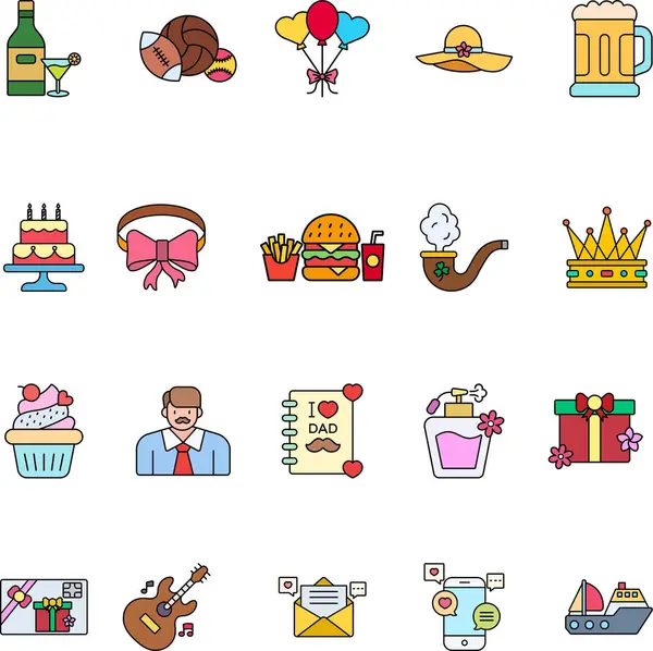 Ayrı bir geçmişe sahip Babalar Günü illüstrasyonu