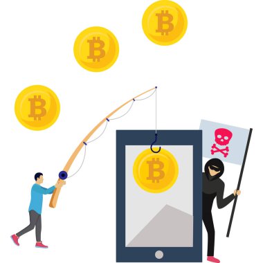  Dijital Kripto Sahtekârlığı İllüstrasyonunda Aldatma