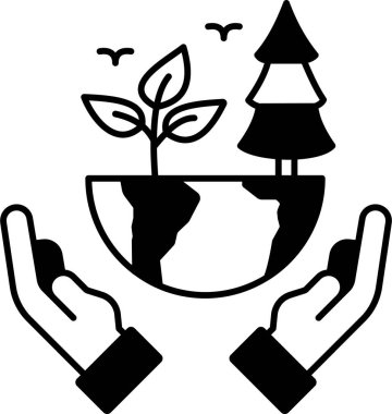 İzole edilmiş arka plana sahip küresel ısınma illüstrasyonu