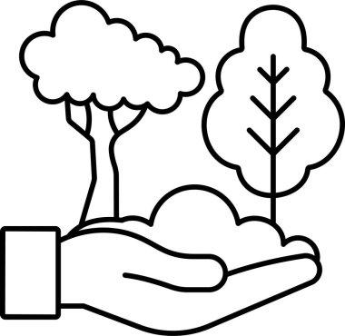 İzole edilmiş arkaplana sahip Yeşil Gezegen illüstrasyonu