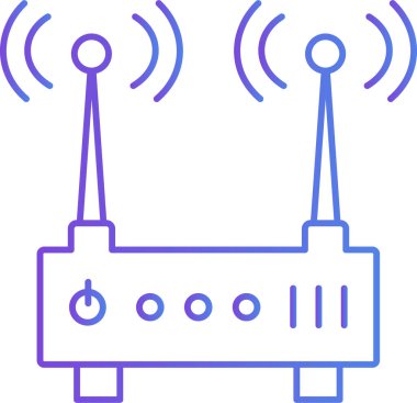İzole edilmiş arkaplan ile Wi-Fi çizimi