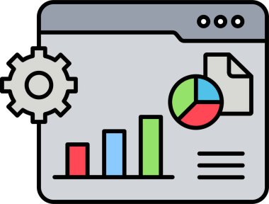  İzole edilmiş arkaplan ile Veri Merkezi illüstrasyonu