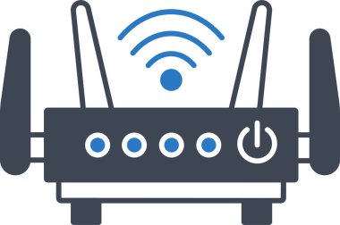 İzole edilmiş arkaplan ile Wi-Fi çizimi