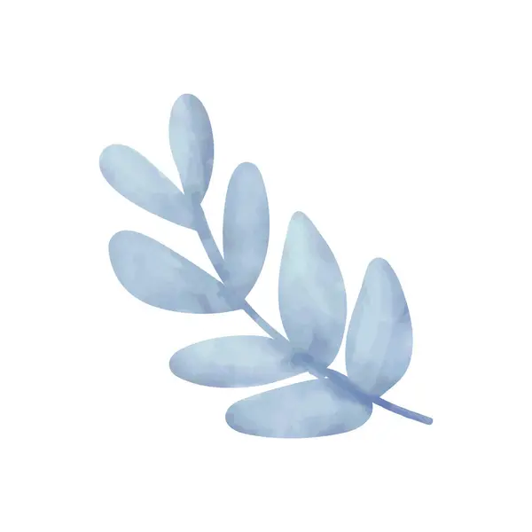 Mavi Yapraklı Karpuz Beyaz Arkaplanda Izole Edilmiş Telifsiz Stok Vektörler