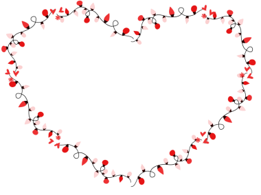 Ampul ve kalp şekilli çerçeve