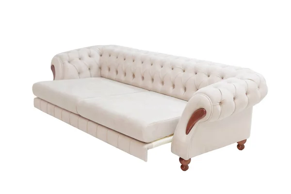 Sofa Auf Weißem Hintergrund — Stockfoto