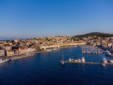 Hırvatistan 'ın yukarısından Mali Losinj