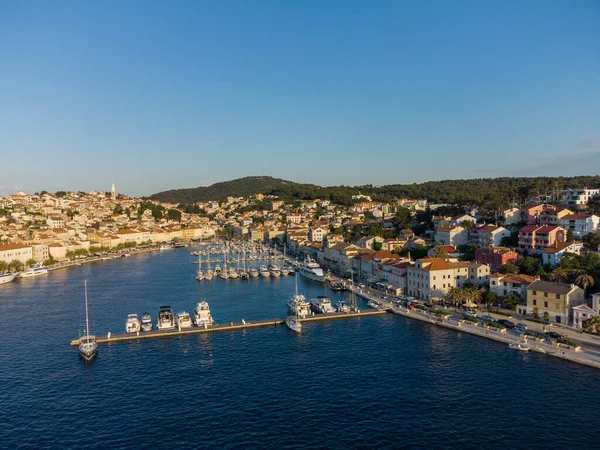 stock image Mali Losinj from above in Croatia