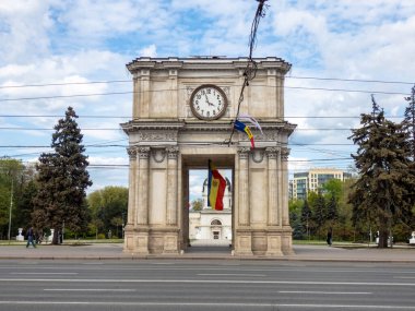 Moldova 'nın başkentinde zafer kemeri