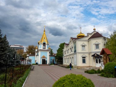 Moldova 'nın başkenti Chisinau' daki Ortodoks manastırı