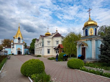 Moldova 'nın başkenti Chisinau' daki Ortodoks manastırı