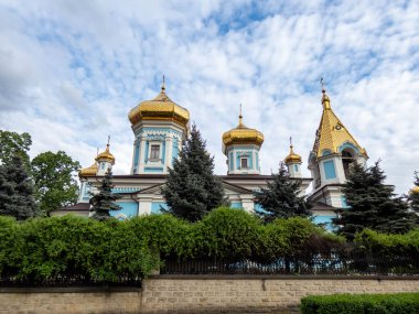 Moldova 'nın başkenti Chisinau' daki Ortodoks manastırı
