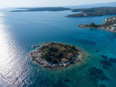Hırvatistan 'ın Korcula kenti yakınlarında Gubesa Adası