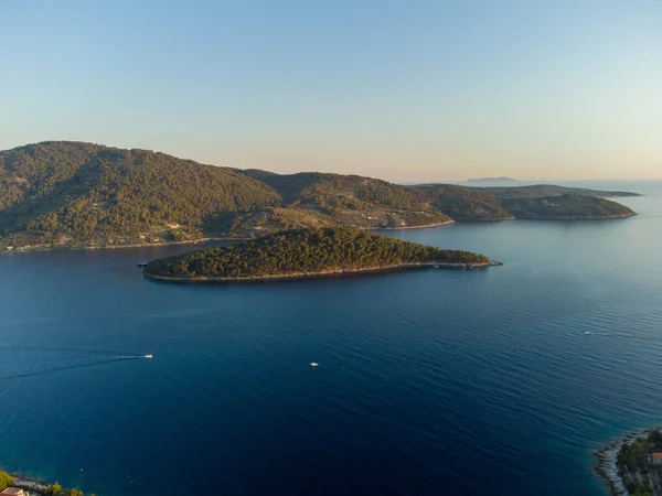 Stock image Island Korcula from above in southern Croatia