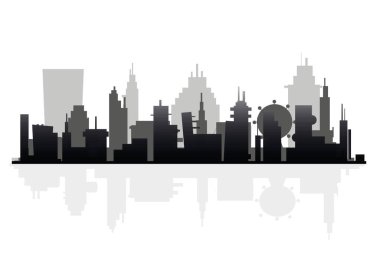    Güneşin arka planında bir kedinin silüeti 